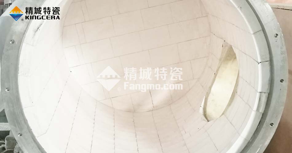 球磨機襯板, 球磨機內襯耐磨陶瓷