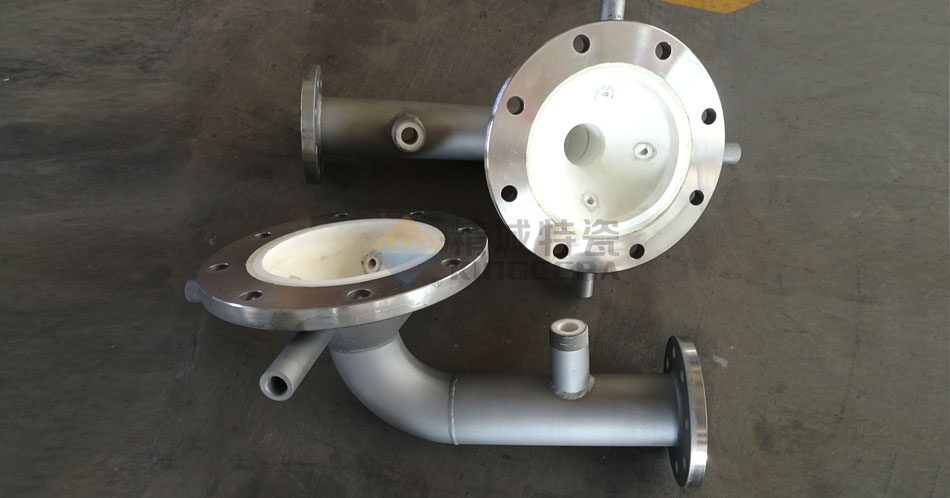 鋰電池行業(yè)耐磨陶瓷進料管-增壓管